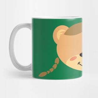 Teddy bear girl with pigtails Mug